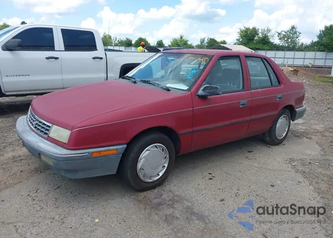 1991 Plymouth Sundance from USA, damaged, VIN 1P3XP48K8MN513111